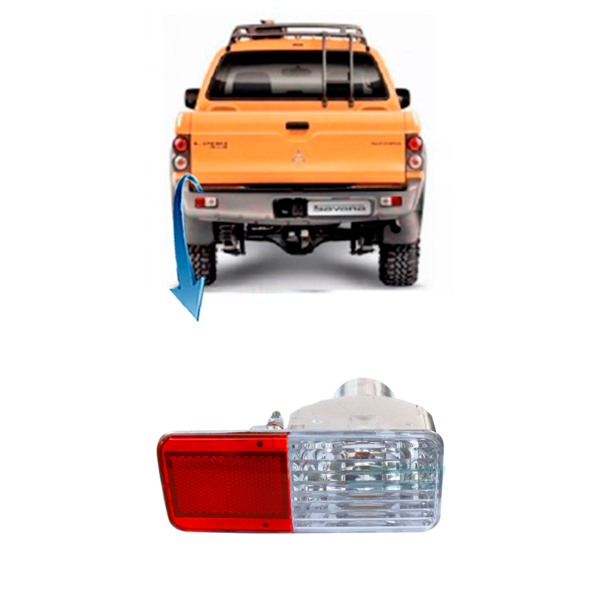  LANTERNA RE PARACHOQUE MITSUBISHI L200 OUTDOOR SAVANA 2005 A 2011 (CA540257-202