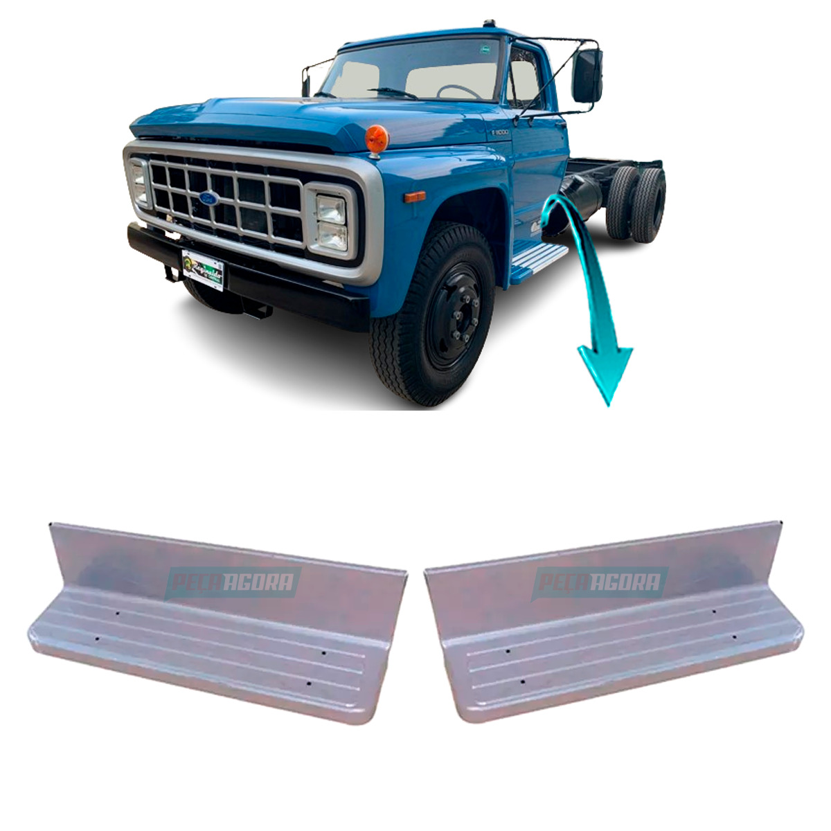 PAR ESTRIBO FORD SAPAO F600 F11000 FIBRA (K.T75801141-T75801142)