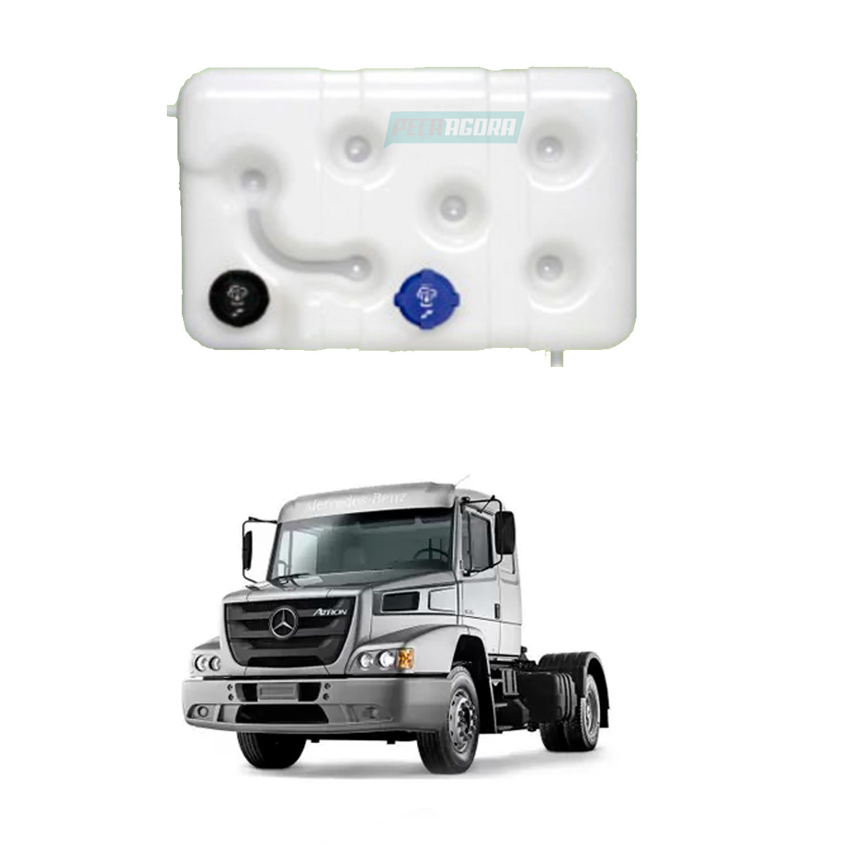 RESERVATORIO AGUA RADIADOR 1 BAR COM SENSOR MB ATRON 1319 1635 2324 OF 1219 1519