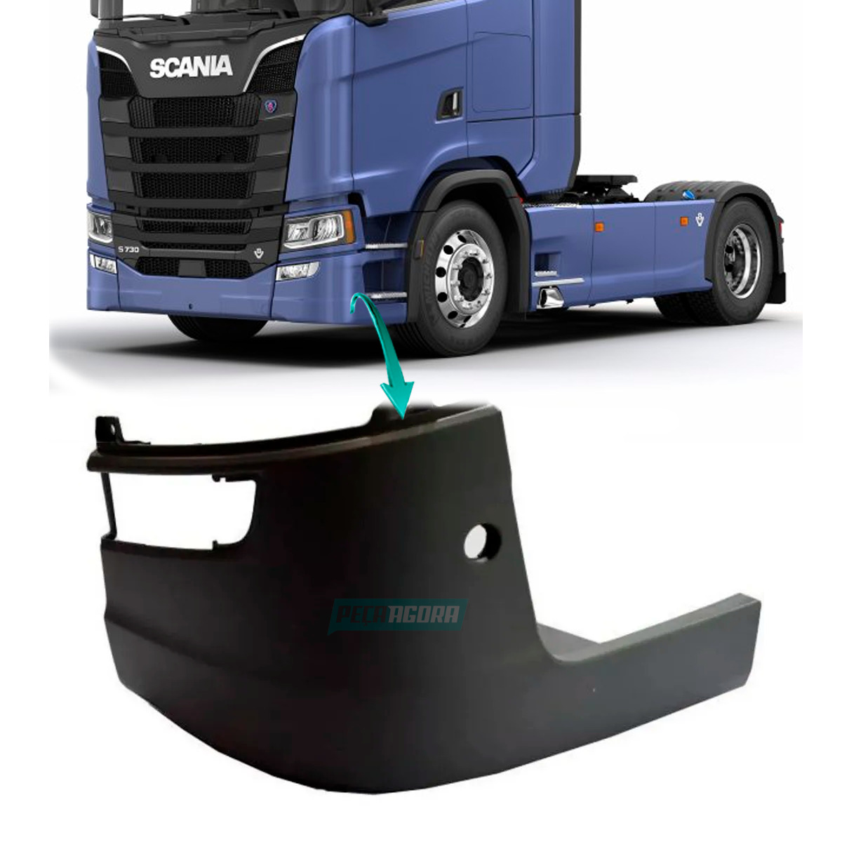 CAPA PARACHOQUE ESQUERDO SCANIA NTG ALTO (2295953-2525857)