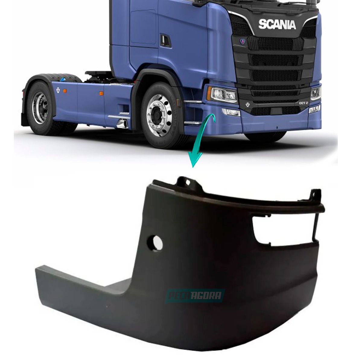 CAPA PARACHOQUE DIREITO SCANIA NTG ALTO (2529168-2295955)