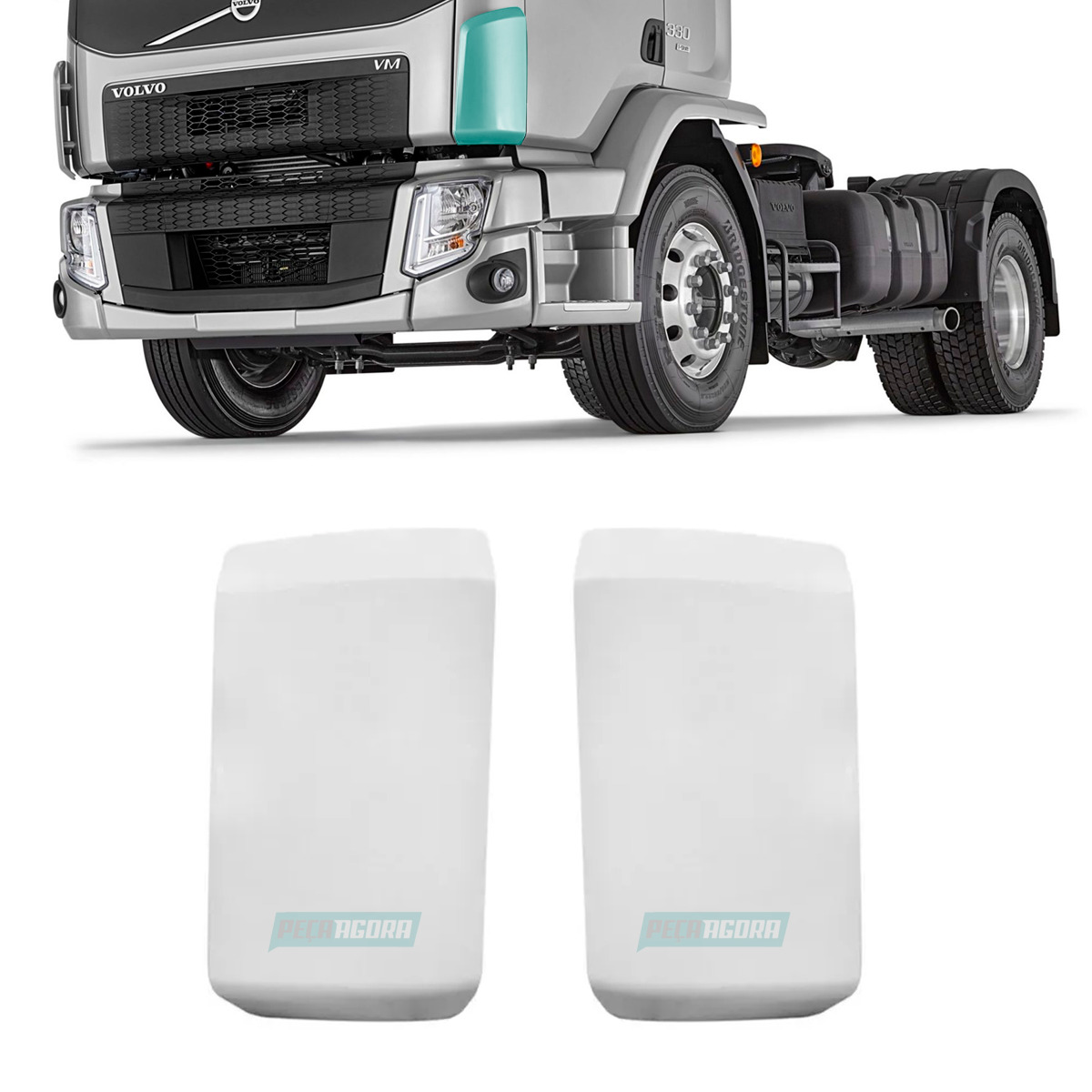 PAR DEFLETOR LATERAL CABINE SUPERIOR VOLVO VM ATE 2013  (K.20748403-KVV04-057-20