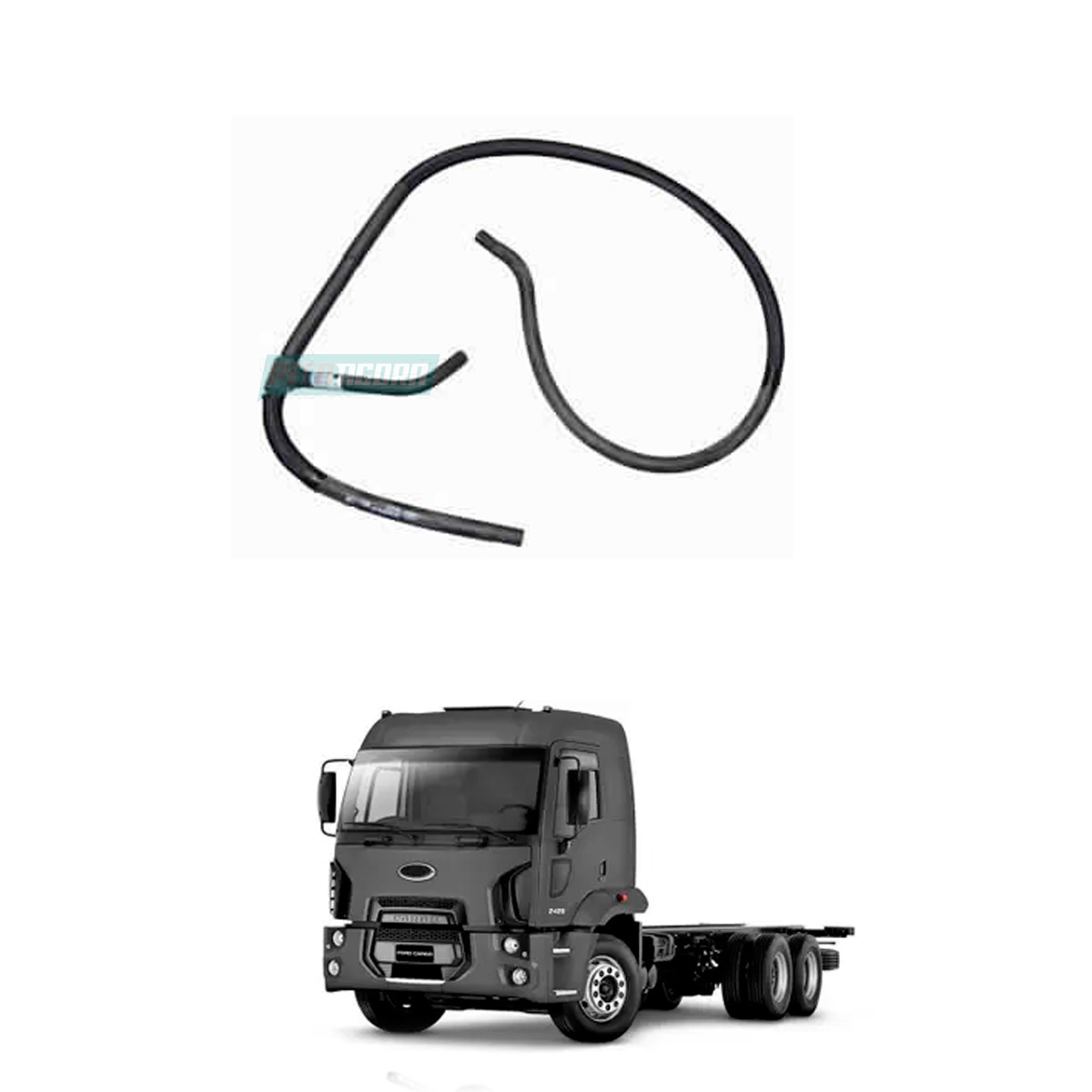 MANGUEIRA SUPRIMENTO AGUA RESERVATORIO EXPANCAO FORD NOVO CARGO 2428 6X2 2628 6X