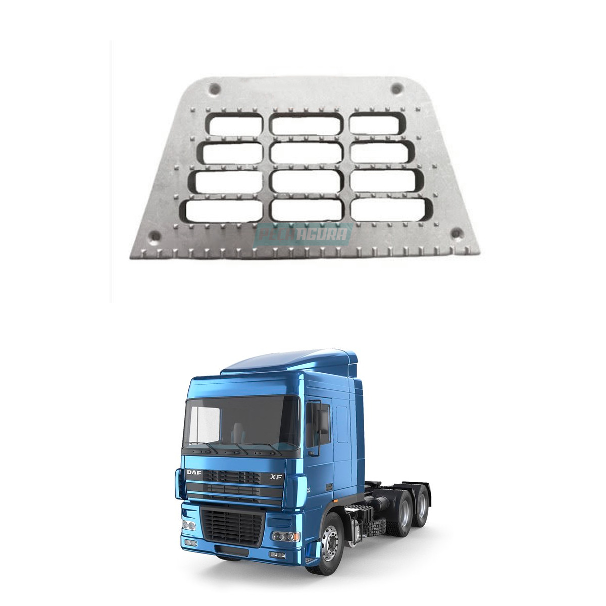 ESTRIBO PISANTE CENTRAL CABINE DAF XF95 XF105   (673143)