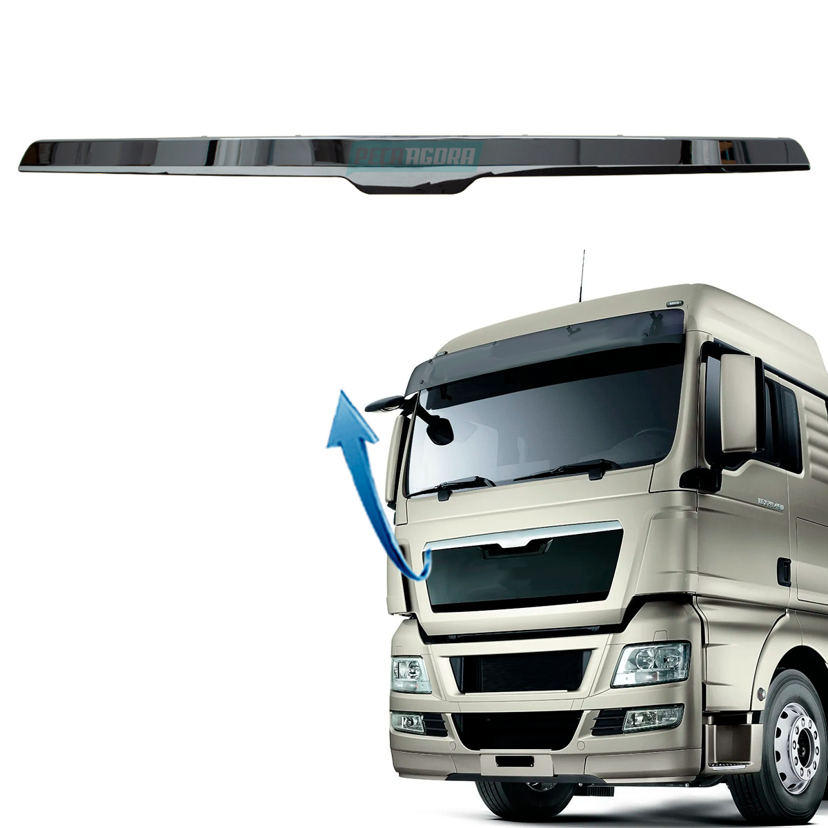 FRISO CROMADO CAPO FRONTAL MAN TGX INJETADO (81611500124-2V5853618-161717)