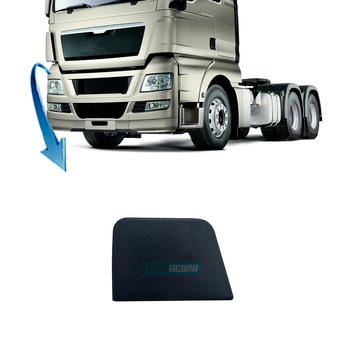 TAMPA SUPERIOR FAROL PRINCIPAL DIREITO MAN TGX INJETADO (81416850072-2V5807265D-