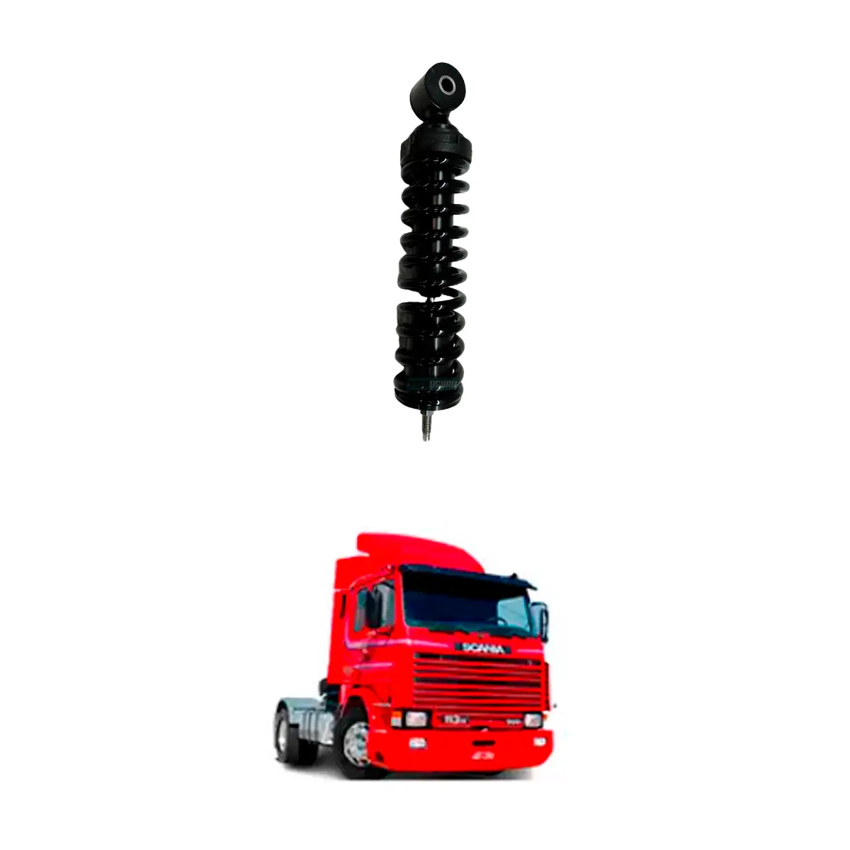 AMORTECEDOR CABINE TRASEIRO COM MOLA PARA SCANIA 113R (1340580-00592055-OPS12858