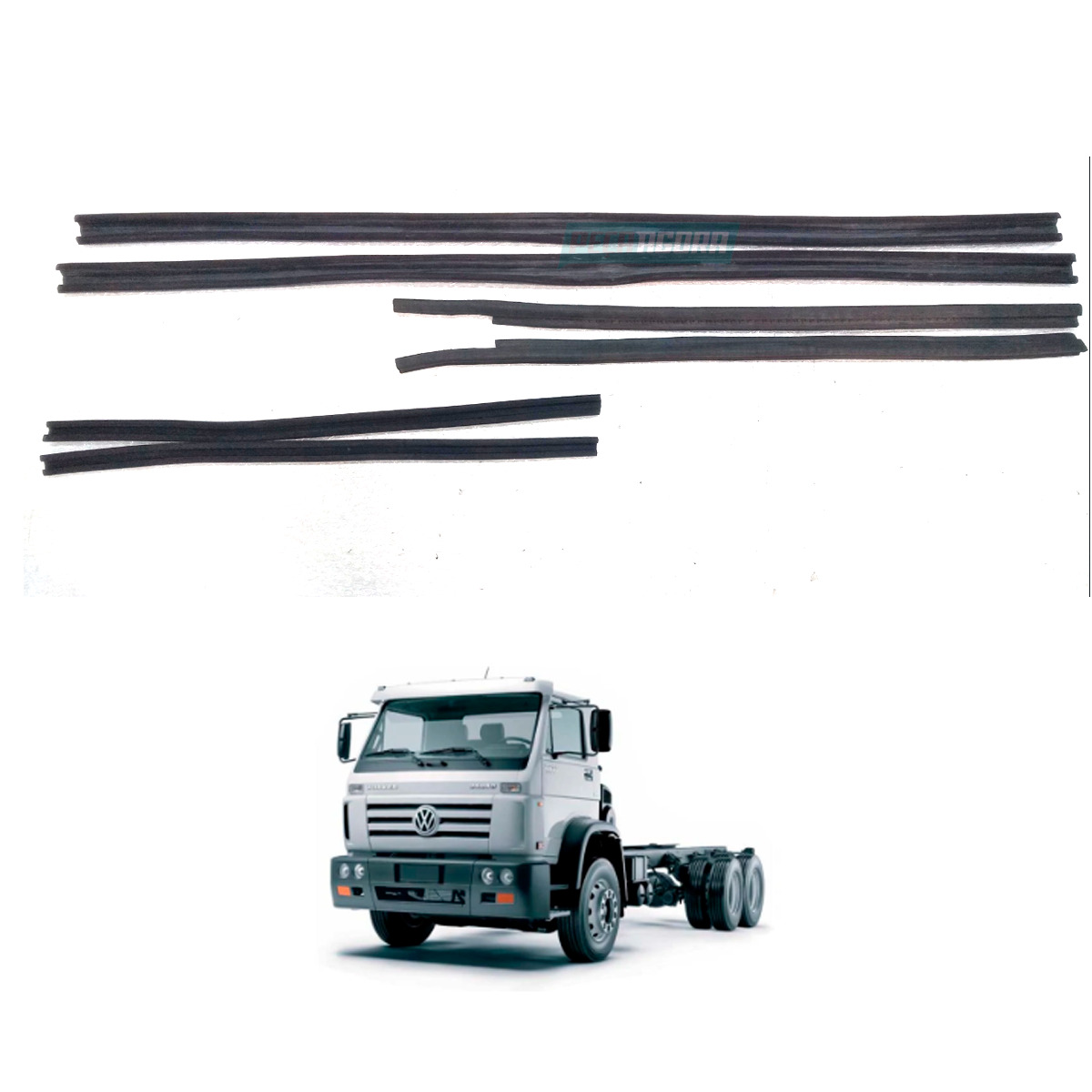 JOGO CANALETA PESTANA 6 PECAS VW WORKER VW L80 5140 790S 7110S 7100 8100 8140 81