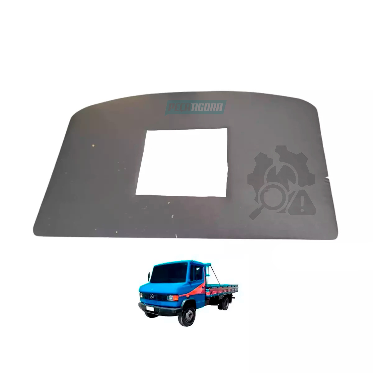 FORRO TETO SEM BOLSA MB 608 708 PRETO PVC *PRODUTO COM DETALHE DE AVARIA* (08700