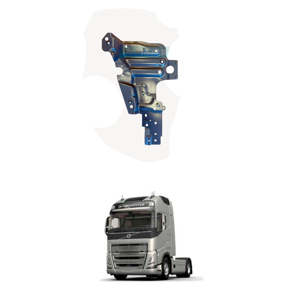 SUPORTE SUPERIOR FAROL ESQUERDO NEW VOLVO APOS 2022 (84219213-FH158)