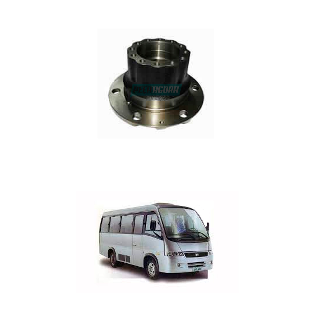 CUBO RODA TRASEIRO 6 FUROS AGRALE VOLARE A6 A8 W8 W9 2002 A 2007 (6007009349001)