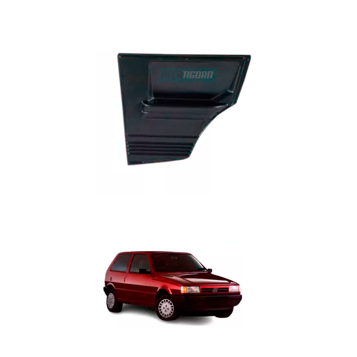 FORRO LATERAL CINZA TRASEIRO DIREITO UNO 2 PORTAS 85 A 2013 (FP977)