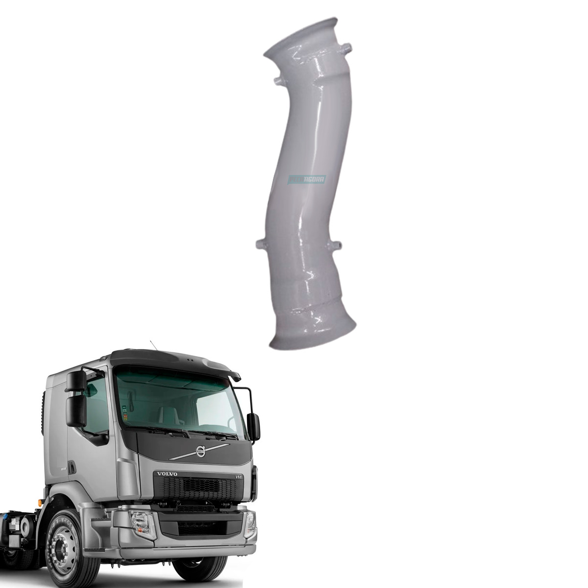 TUBO SAIDA MOTOR VOLVO VM220 VM270 - 2012 A 2020 EURO 5 (21437203-F7820)