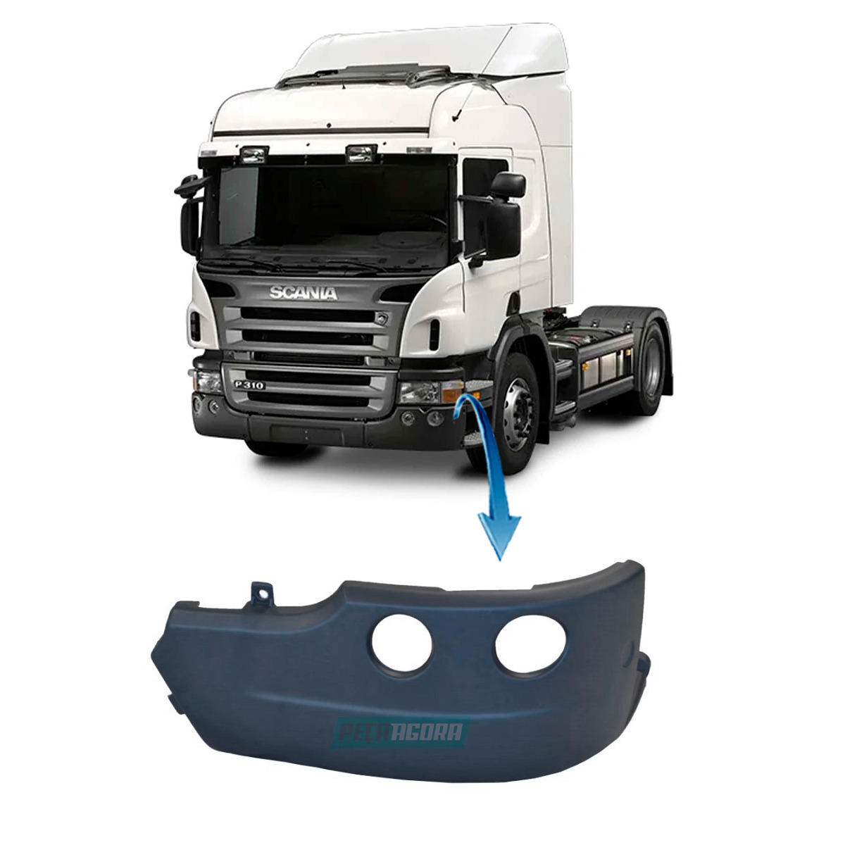 PONTEIRA COBERTURA PARACHOQUE ESQUERDO SCANIA SERIE 5 2010... (2111293-1923742-1