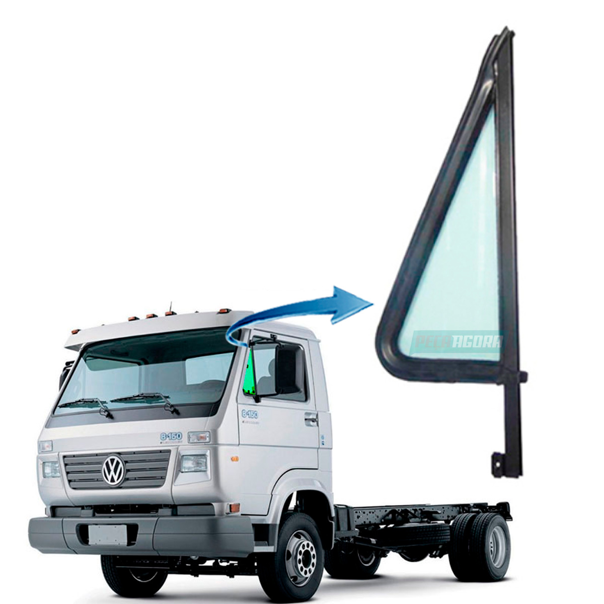 QUEBRA VENTO DIREITO VIDRO FIXO VW DELIVERY WORKER TODOS EURO 5 (2RD837402C-ORI1