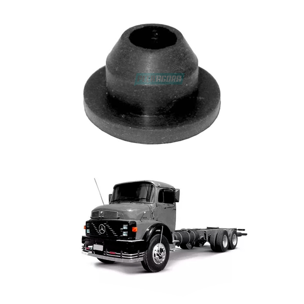 BUCHA FIXACAO BOMBA LIMPADOR PARABRISA MB 1113 1313 1513 L1218 TODOS (3318697024