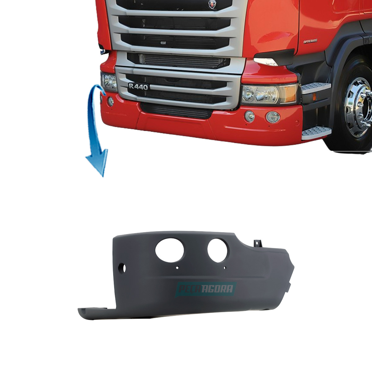 PARACHOQUE DIANTEIRO SERIE 6 G,R (2010...) CABINE ALTA  LATERAL ESQ. (2111293,.-