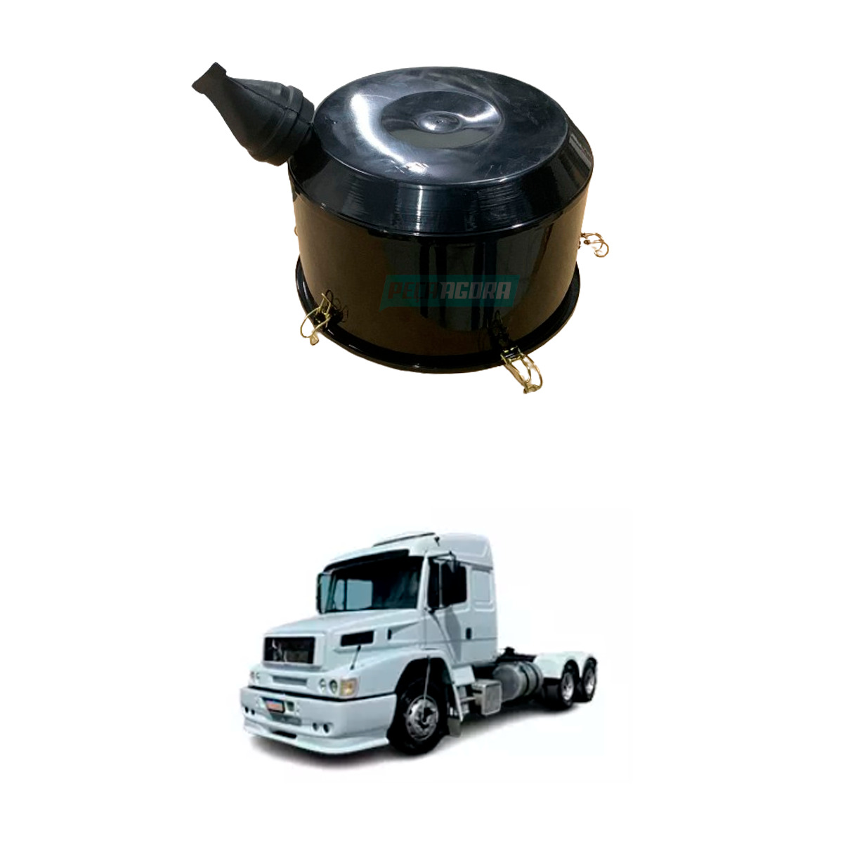 TAMPA FILTRO AR CHAPA MB 1938 1944S LS2638 LS1634 (0000900607;)