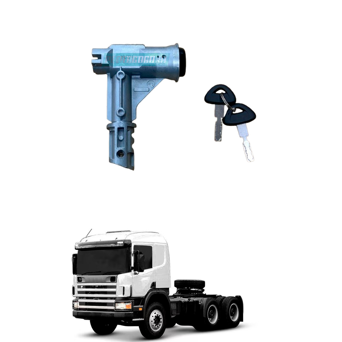 TRAVA IGNICAO SCANIA P94 114 124 SERIE 4 COM 2 CHAVES (1381796-1381795)