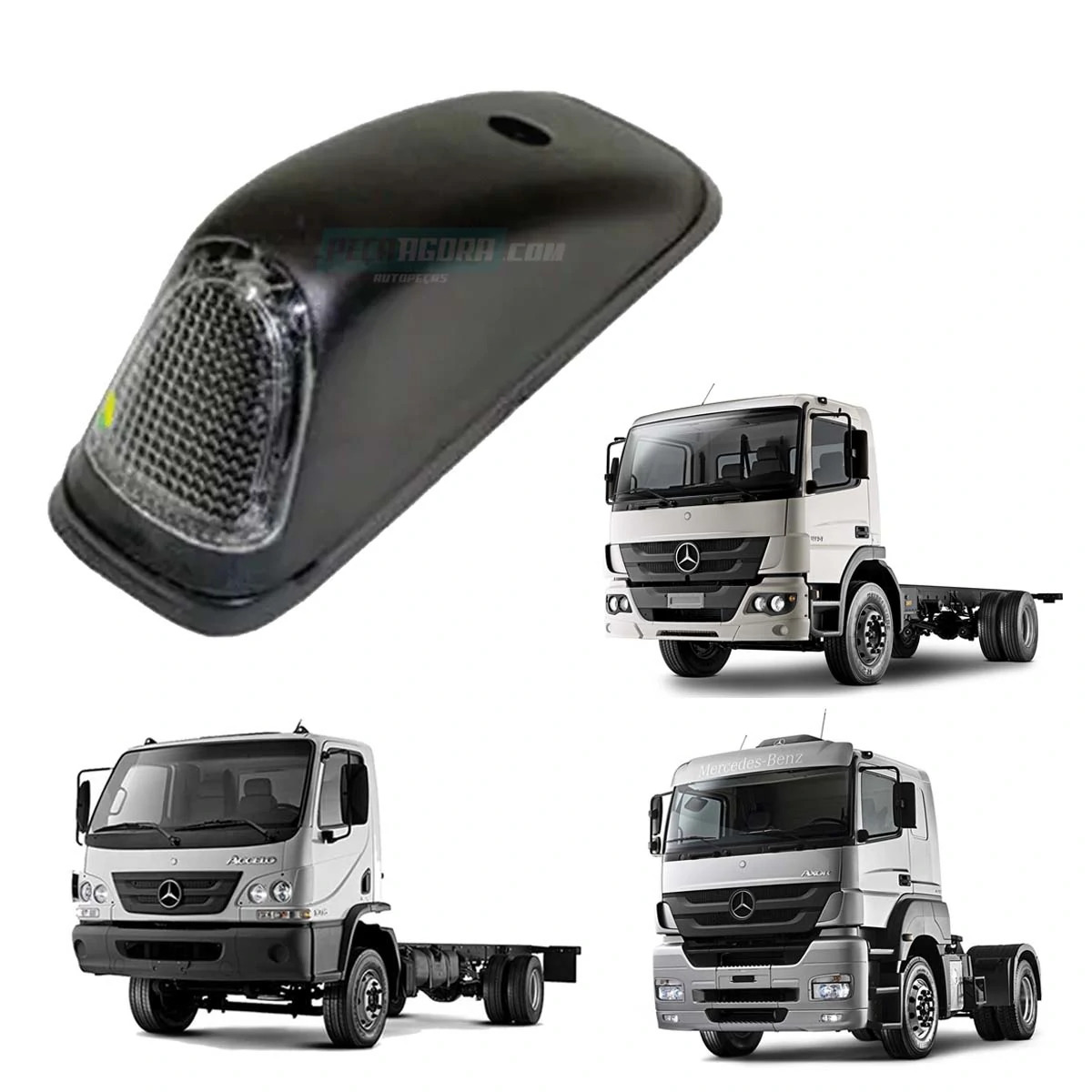 CAIXA 5 LANTERNA TETO ESQ MB ATEGO AXOR ACCELO MERCEDES BENZ (CX.28205056**5)
