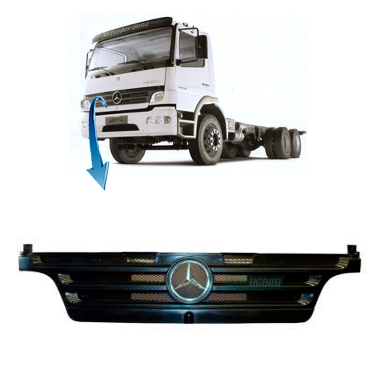 GRADE DIANTEIRA MB ATEGO ATE 2012 - 1315 1418 1518 1725 1728 2425 2428 2423 2425