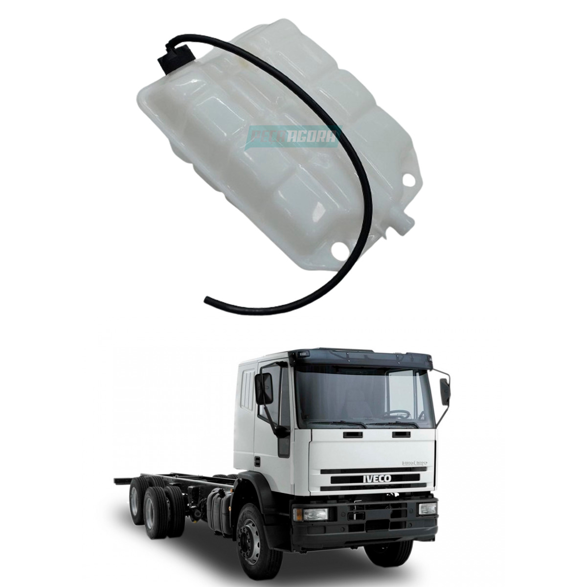 TANQUE EXPANSAO COM TAMPA IVECO EUROCARGO TECTOR CAVALLINO CURSOR (98426669)