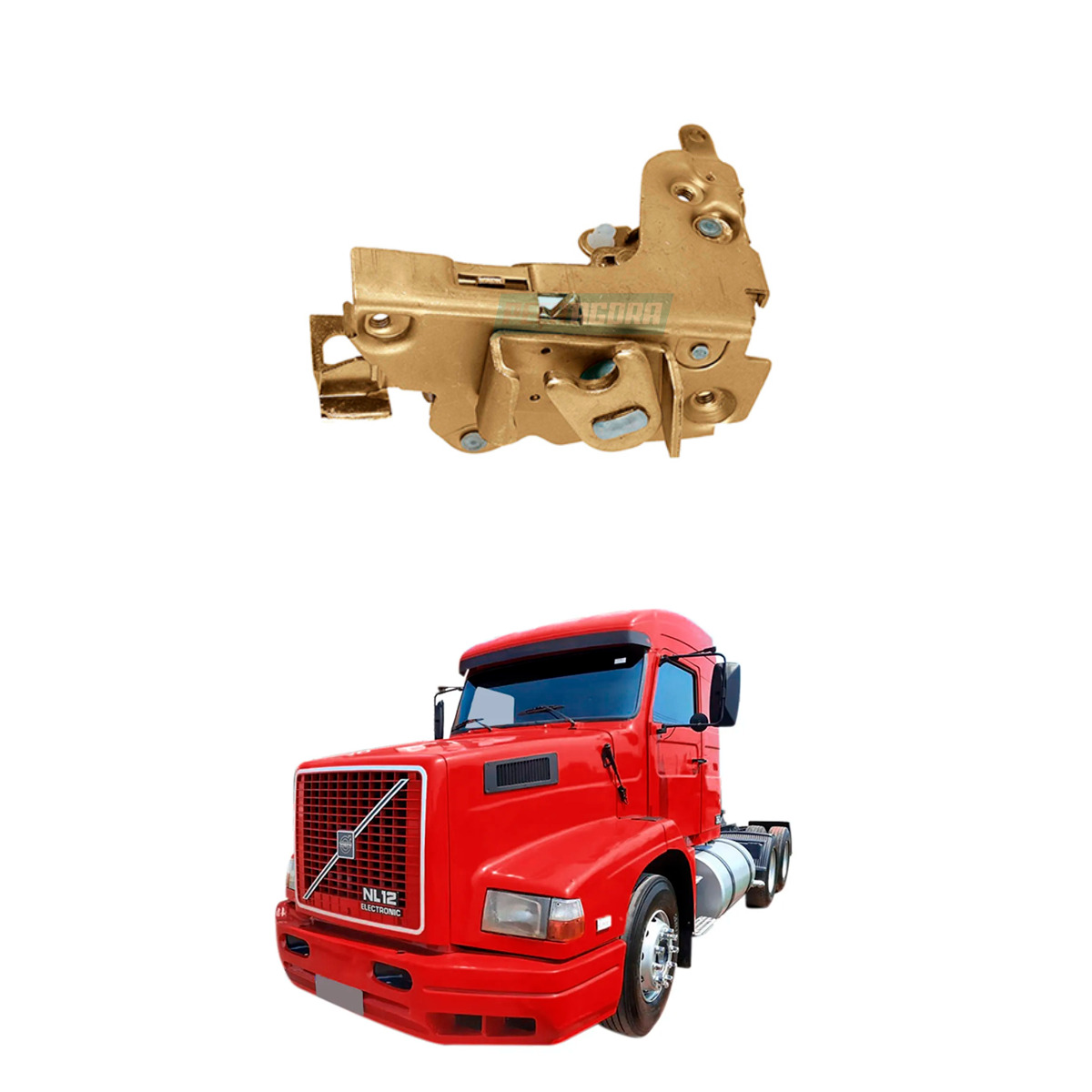 FECHADURA LADO DIREITO VOLVO NL12 NL10 1992 A 1999 (8123612_)