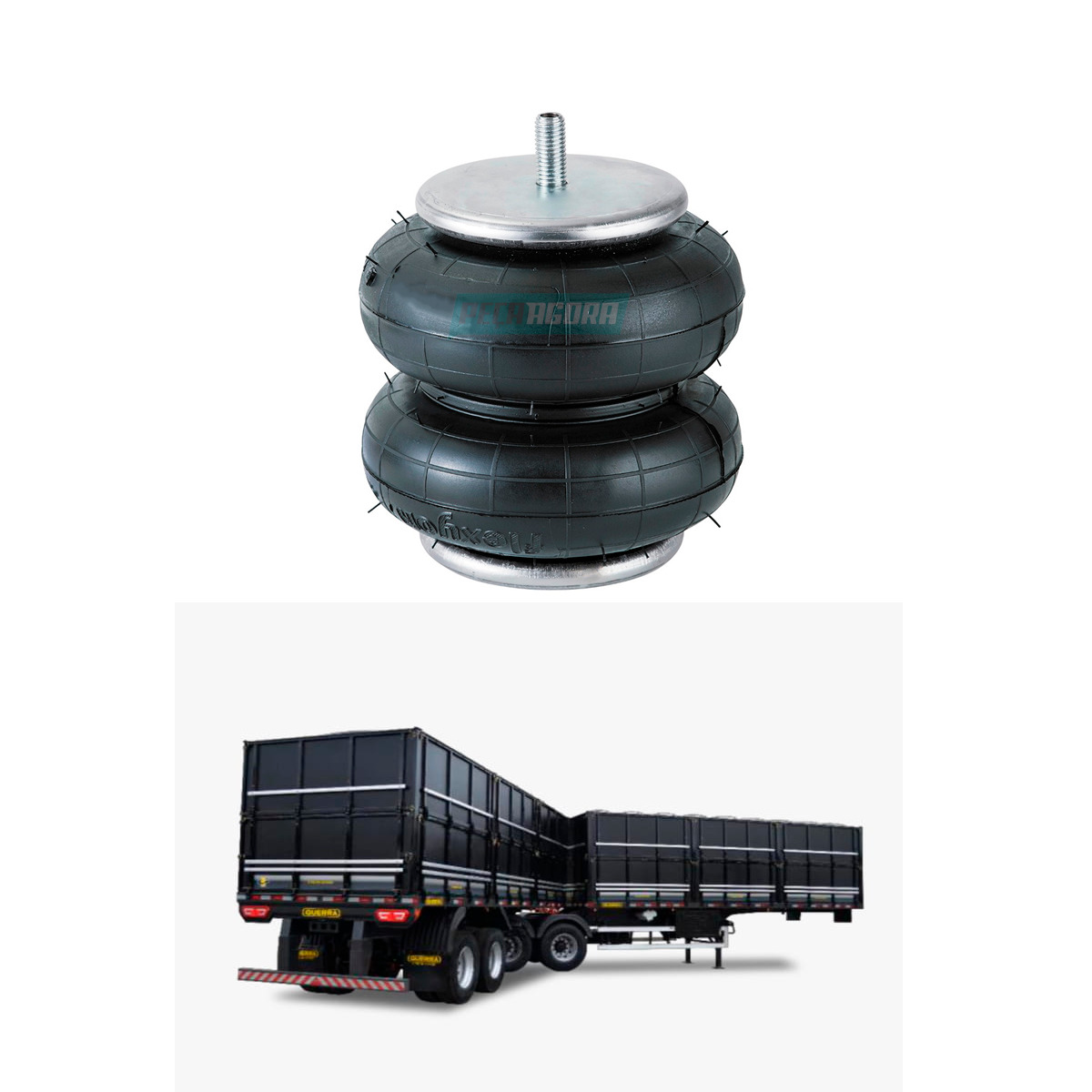 MOLA PNEUMATICA SUSPENSOR EIXO RANDON GUERRA SUSPENSYS AMERICA IBERO (212100278-