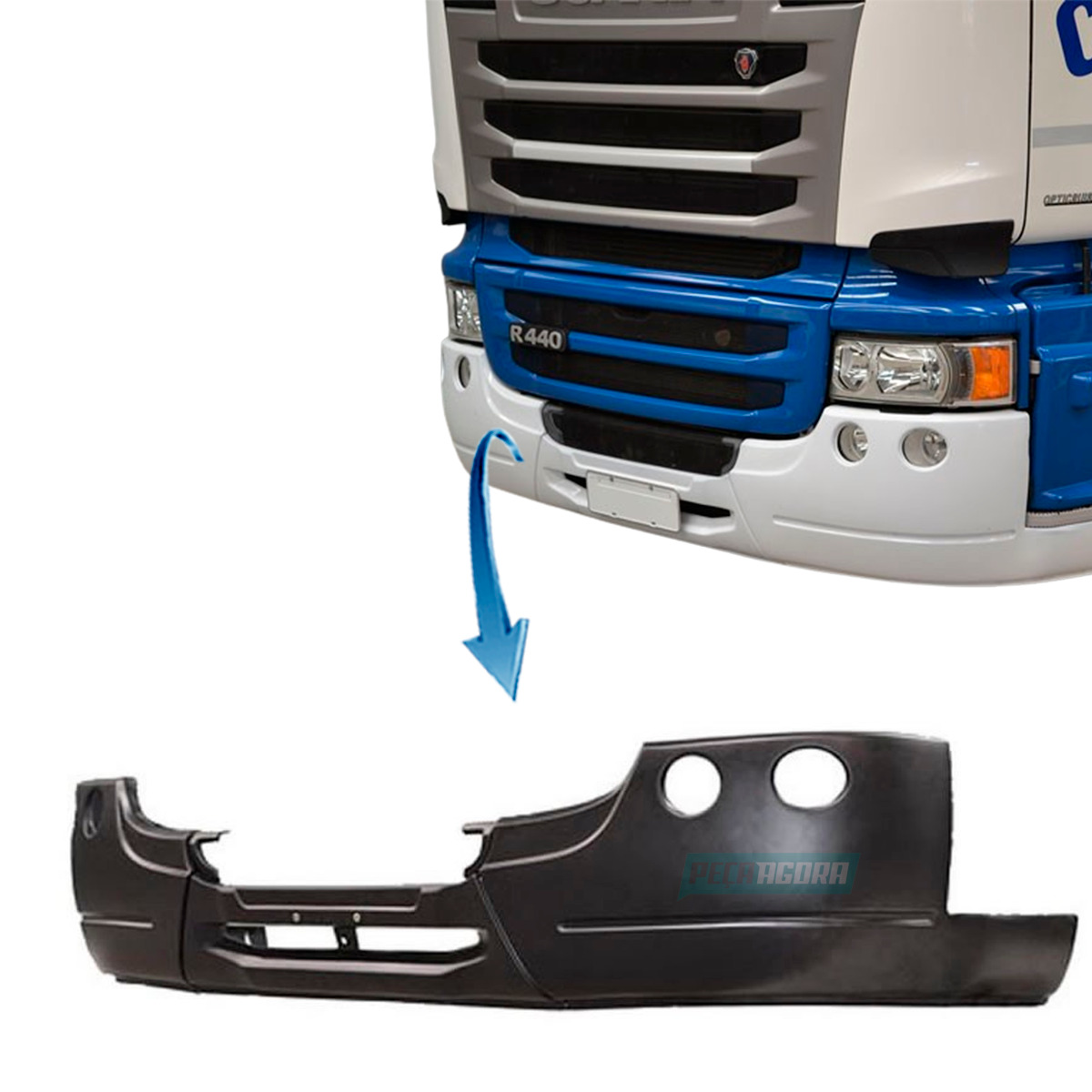 CAPA DO PARACHOQUE SCANIA SERIE 5 STREAMLINE (08R011382)