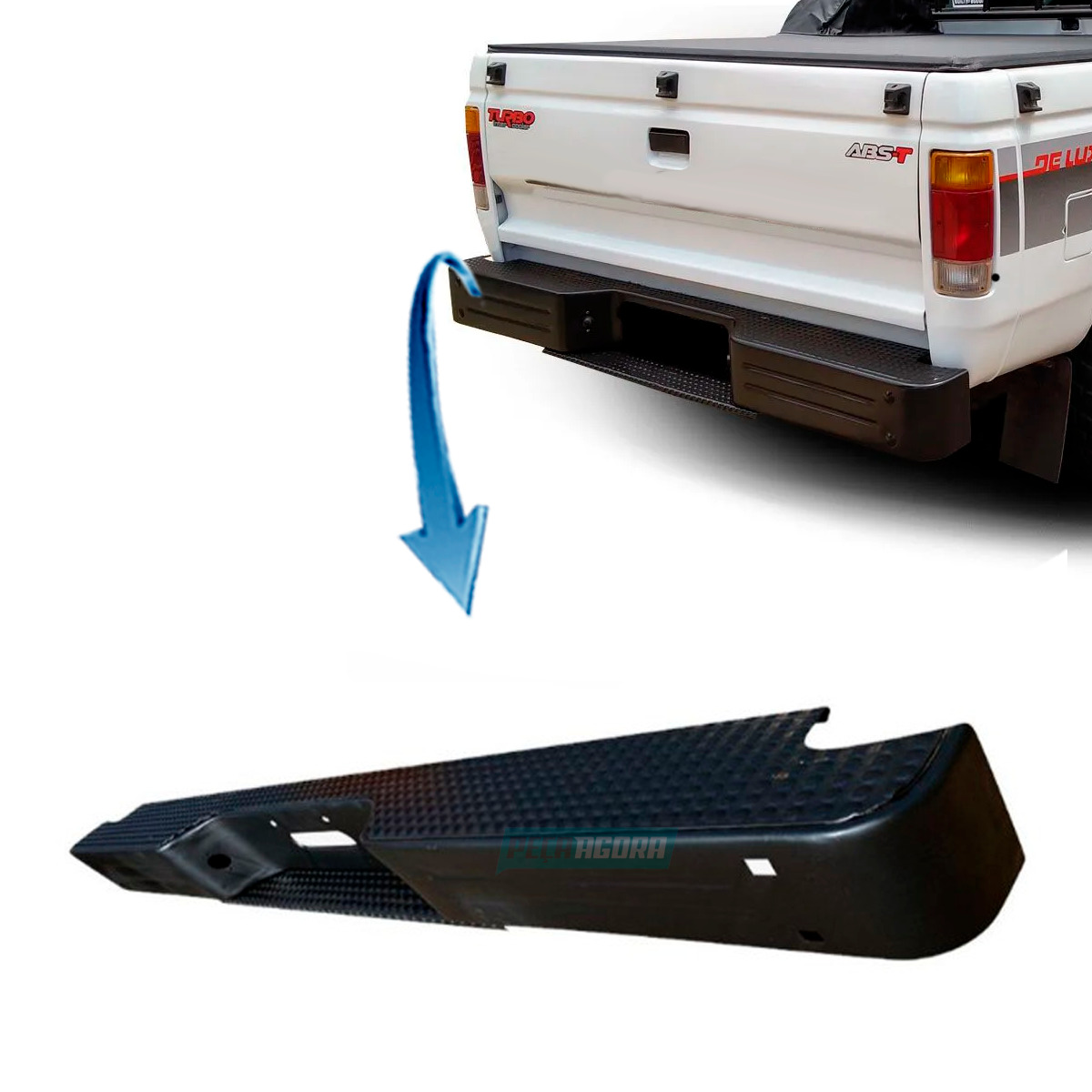 PARACHOQUE TRASEIRO CHEVROLET D20 FERRO (CR10172)