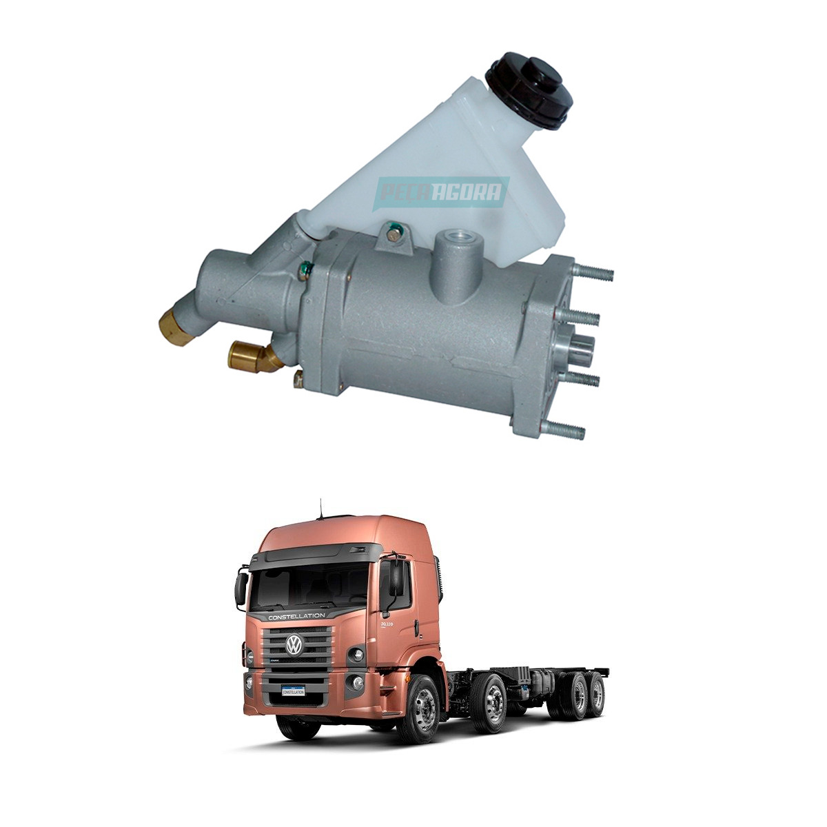 SERVO EMBREAGEM COM RESERVATORIO MIDI SERVO 12X1MM VW CONSTELLATION (2R2721257B-