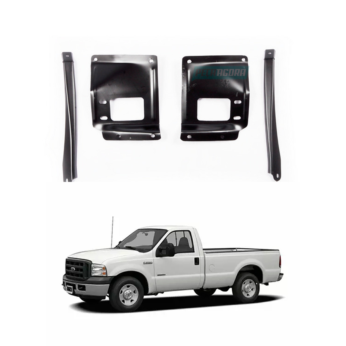 KIT SUPORTE PARACHOQUE DIANTEIRO FORD F250 2006 (CR10225)