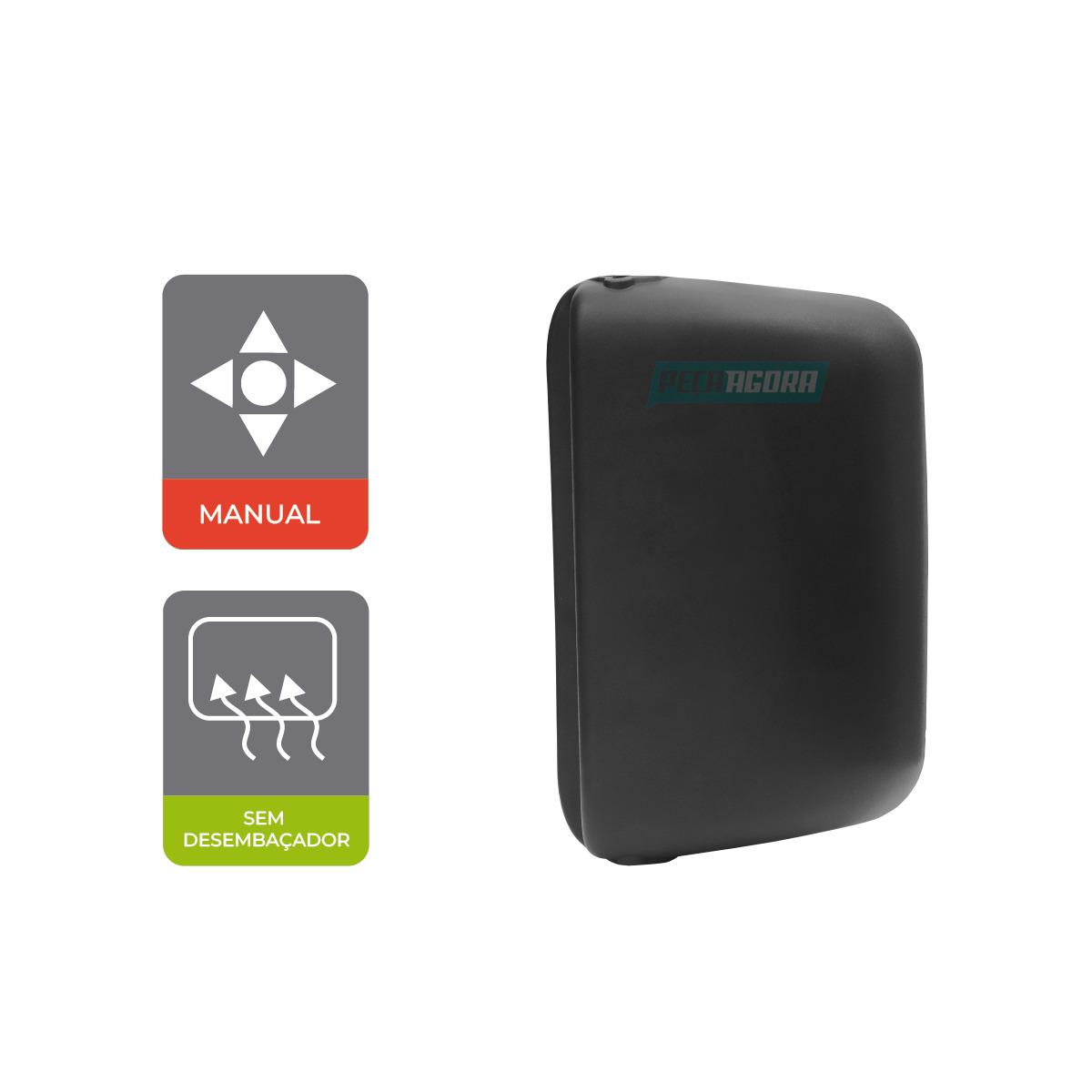 ESPELHO RETROVISOR MANUAL VOLVO VM ANO 2006... SEM DESEMBACADOR CONVEXO (8512082