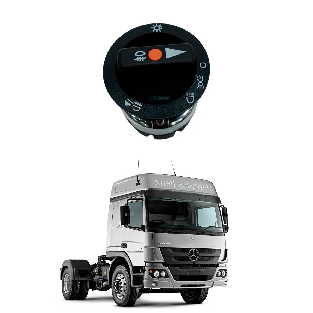 CHAVE LUZ 8 TERMINAIS 24V MB MERCEDES BENZ ATEGO  (5456704,)