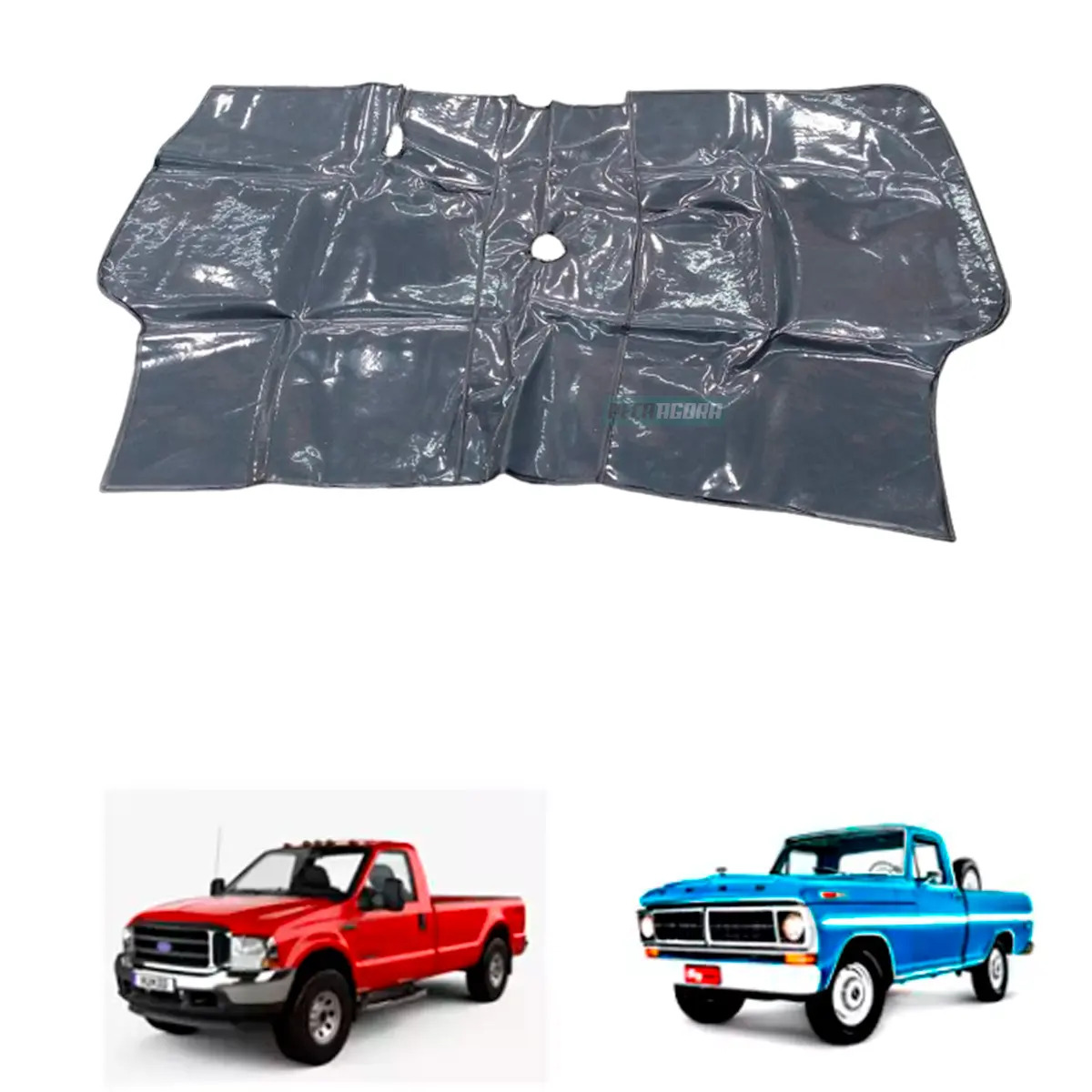 TAPETE VINIL PRETO FORD CARGO F100 F350 ATE 1985 (PUES240P)