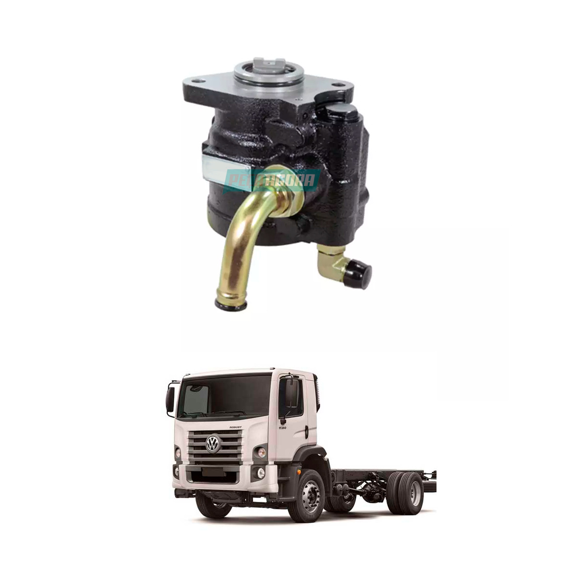 BOMBA DIRECAO HIDRAULICA VW CONSTELLATION 17260E 19330 26390 ADVANTECH - MOTOR C