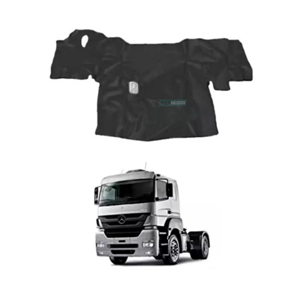 TAPETE VINIL MB AXOR 2831 2010 EM DIANTE C/ CAPUZINHO PRETO (304610)