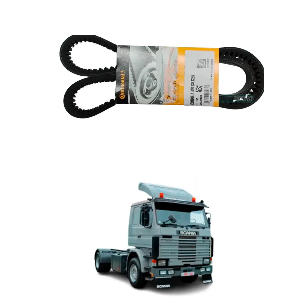 CORREIA 13X1225 SCANIA R142 R143 T142 T143 (814195-AVX13X1225)