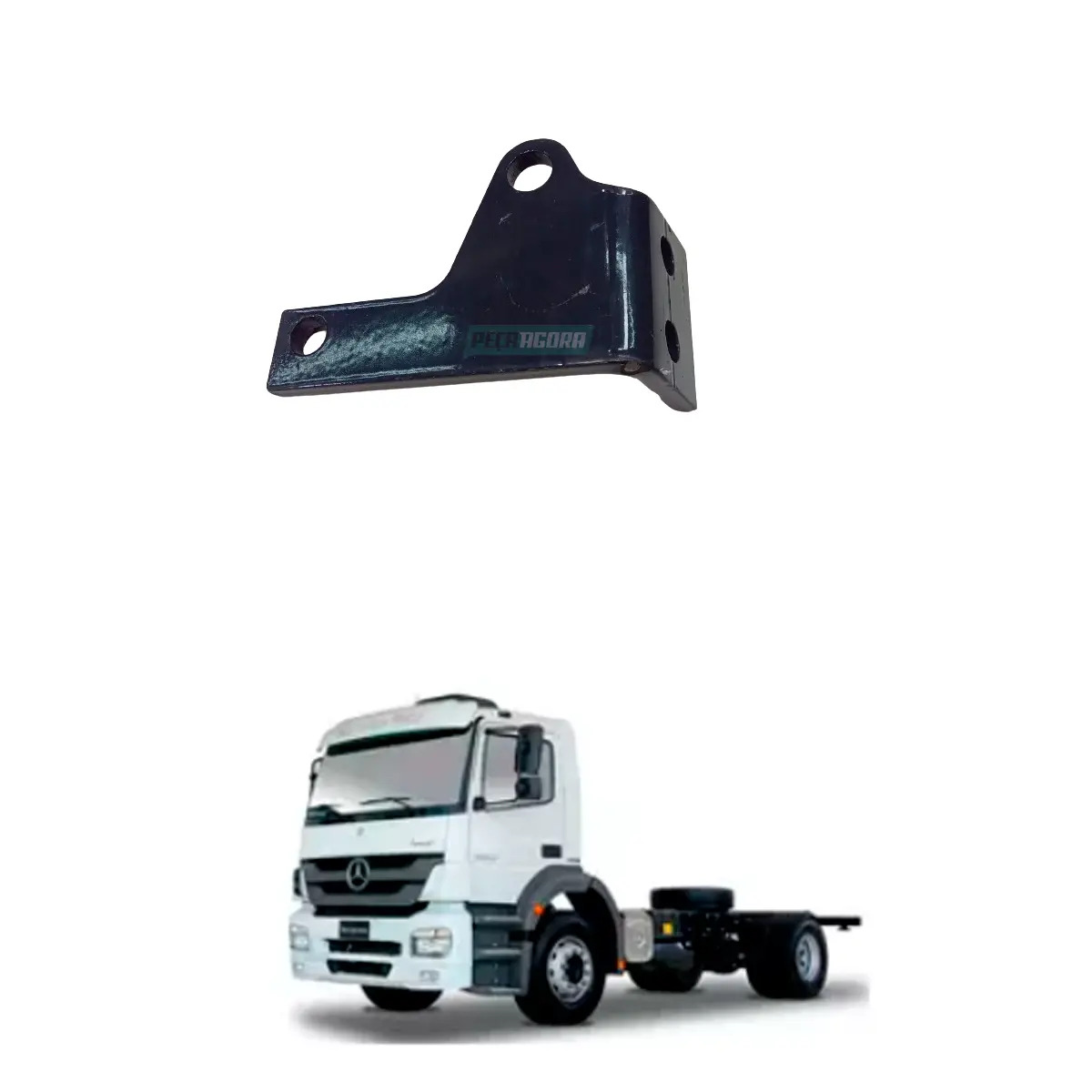 SUPORTE TUBO SAIDA MOTOR  MB AXOR 1933 2533  2831 ATE 2011 EURO 3 (9584900040-TM