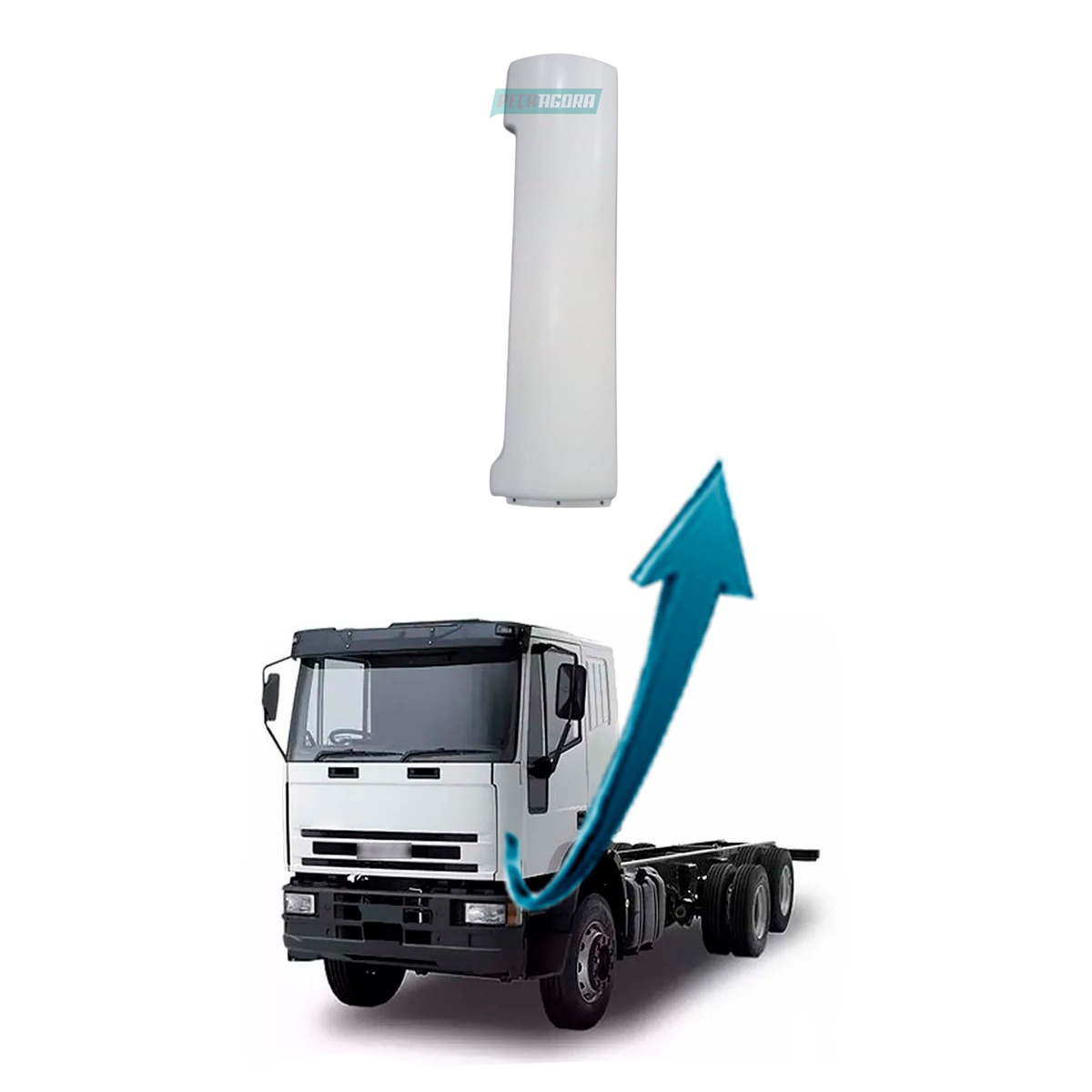 REVESTIMENTO COLUNA CAPO LATERAL ESQUERDO IVECO EUROCARGO (8143813-F637)