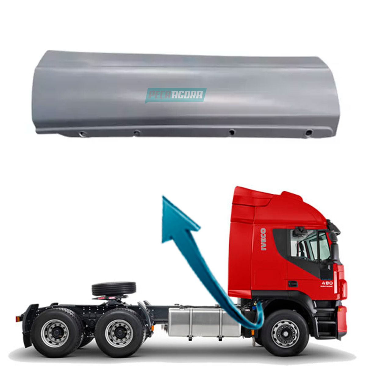 SAIA LATERAL PARALAMA CABINE DIR IVECO STRALIS 200S 450S 490S 570S 600S 740S FIB