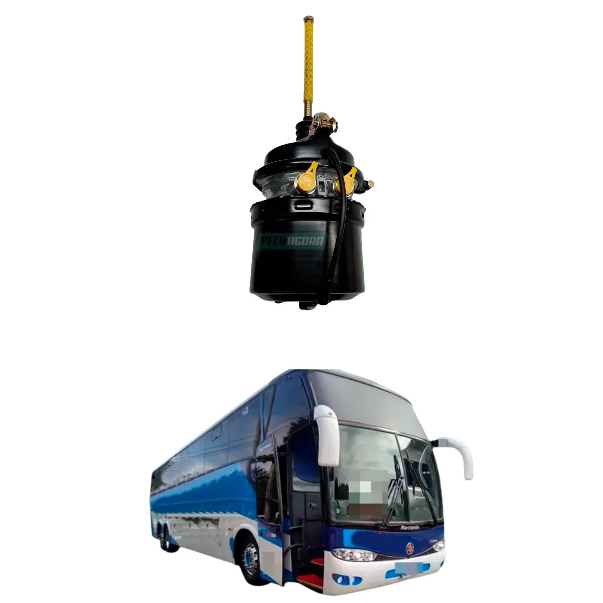 CUICA FREIO 24X24 BAIONETA SCANIA VOLVO PARA SCANIA K124 P114 P124 P94 R114 T114