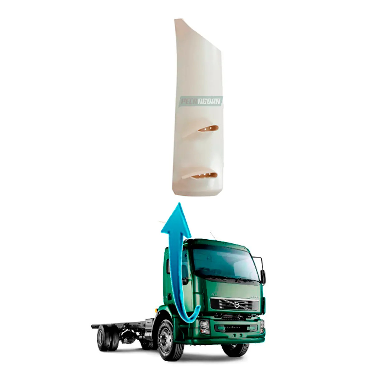 COLUNA DIREITO VOLVO VM ATE 2013 PLASTICO INJETADO (20749734-20748396-V20089.4)