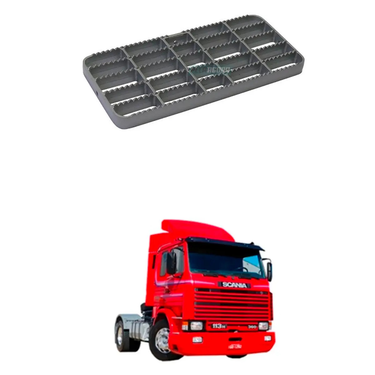 ESTRIBO MENOR PARA SCANIA R112 R113 (298126-AL113)