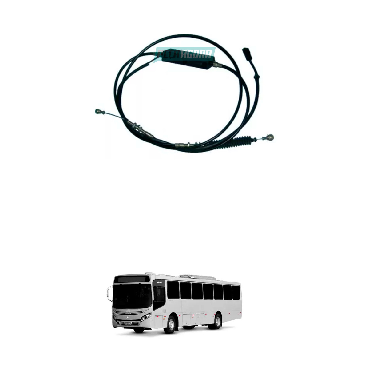 CABO ACELERADOR COMPLETO MULTI FUNCOES 2130MM MB OF1721 ONIBUS MOTOR DIANTEIRO (