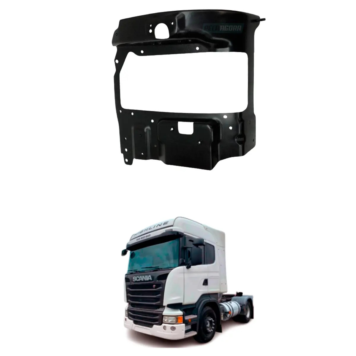 SUPORTE ALOJAMENTO BOJO FAROL ESQUERDO SCANIA SERIE 5 2010... P G R (1853354-)