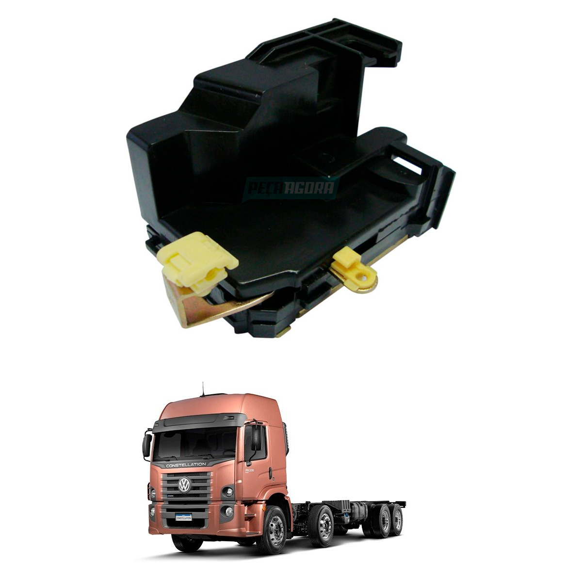 FECHADURA PORTA DIREITO VW CONSTELLATION - MECANICA (2R2837014-1128)