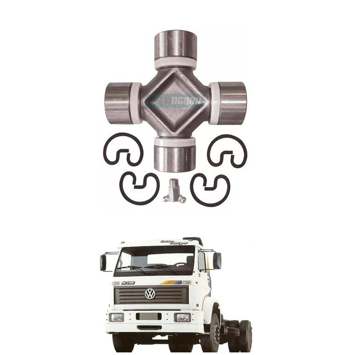 CRUZETA CARDAN VW 16200 17210 MB 1218 1418 1620 ATEGO ACCELO 1016  - 126,00 X 41