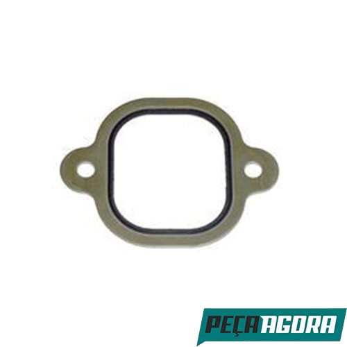 CAIXA 6 JUNTA COLETOR ESCAPE CHAPA/AMIANTO MB MERCEDES BENZ LS1938 (CX.457141008