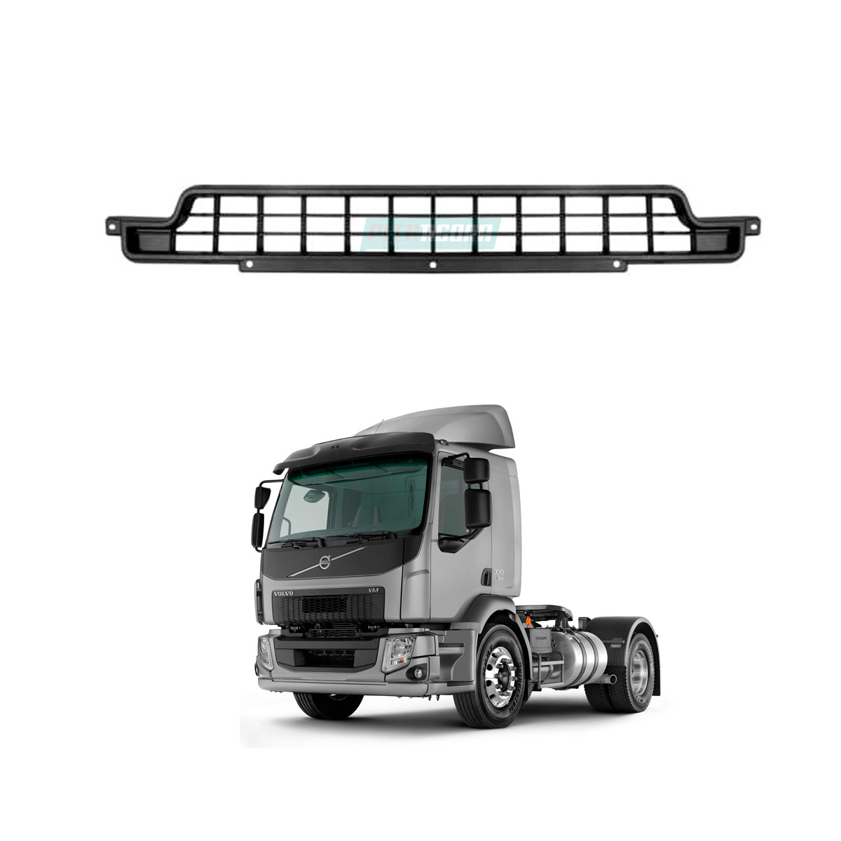 GRADE INTERMEDIARIA VOLVO VM ATE 2013 PLASTICO INJETADO  (21036548-V)